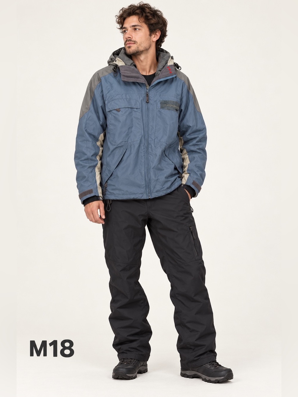 Westbeach Summit Series Hooded Ski Snowboard Jacket Size Large Blue Gray